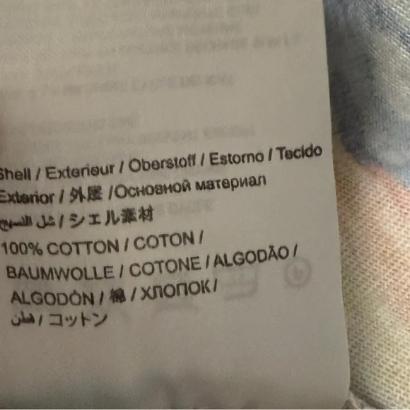 Farm Rio for Anthropologie Aves Graphic Tee Rainbow Bird Floral Top Size L - Picture 9 of 9